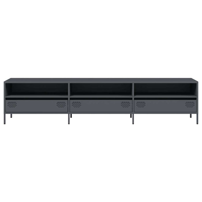 Dulap TV, antracit, 202x39x43,5 cm, oțel laminat la rece - WALTI WALTI