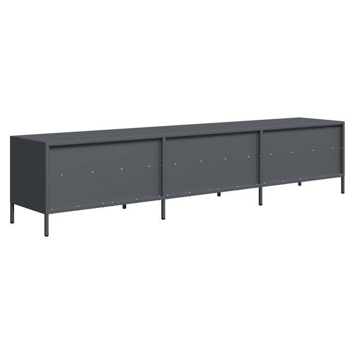 Dulap TV, antracit, 202x39x43,5 cm, oțel laminat la rece - WALTI WALTI