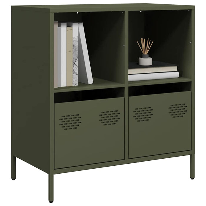 Dulap, verde măsliniu, 68x39x73,5 cm, oțel laminat la rece WALTI