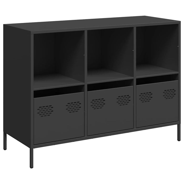 Dulap, negru, 101,5x39x73,5 cm, oțel laminat la rece WALTI