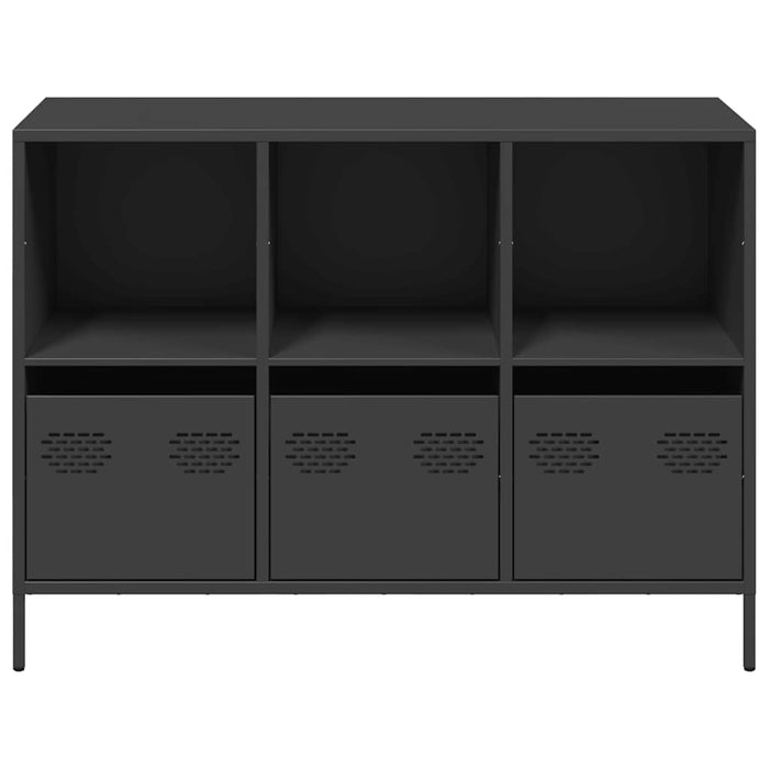 Dulap, negru, 101,5x39x73,5 cm, oțel laminat la rece WALTI
