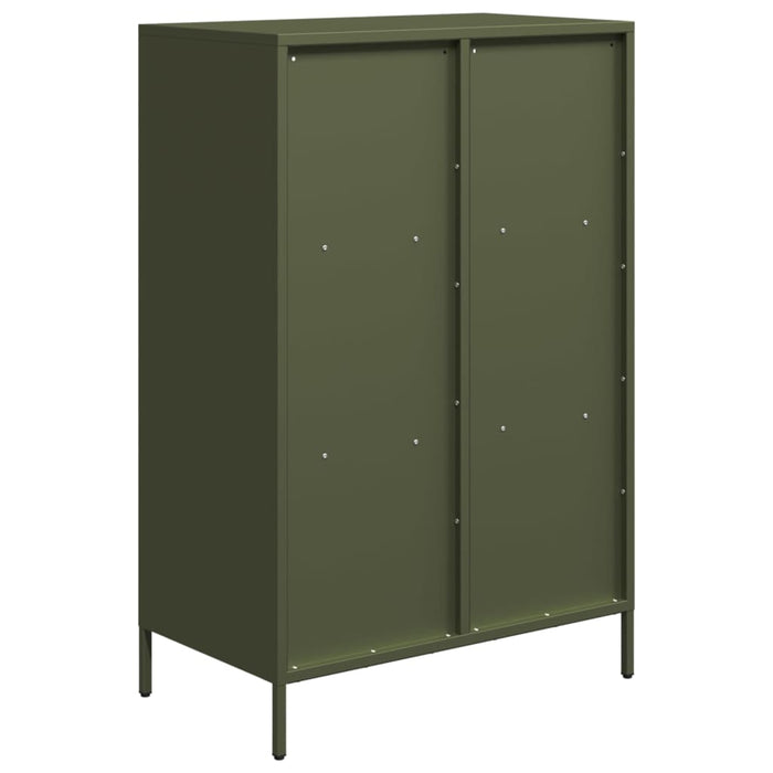 Dulap înalt, verde măsliniu, 68x39x103,5 cm, oțel - WALTI WALTI