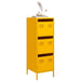 Dulap înalt, galben muștar, 39x35x103,5 cm, oțel - WALTI WALTI
