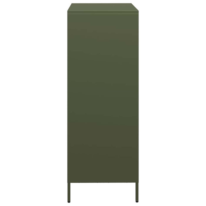 Dulap înalt, verde măsliniu, 68x39x103,5 cm, oțel - WALTI WALTI