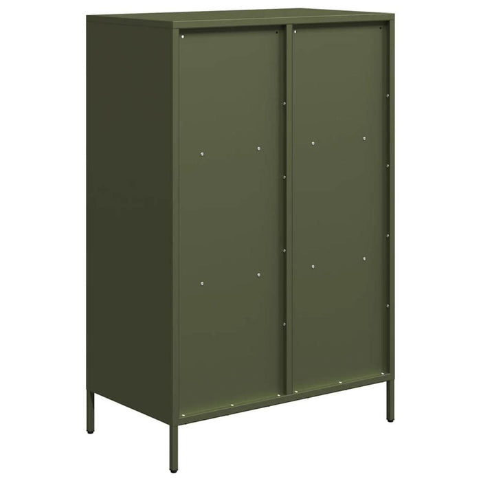 Dulap înalt, verde măsliniu, 68x39x103,5 cm, oțel - WALTI WALTI