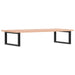 Raft pentru lavoar montat pe perete, oțel și lemn masiv stejar - WALTI WALTI