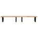 Raft pentru lavoar montat pe perete, oțel și lemn masiv acacia - WALTI WALTI