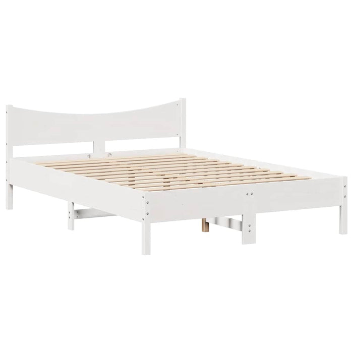 Cadru de pat cu sertare, alb, 160x200 cm, lemn masiv pin - WALTI WALTI