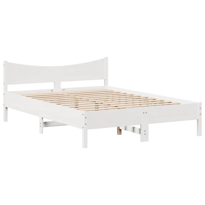 Cadru de pat cu sertare, alb, 140x190 cm, lemn masiv de pin - WALTI WALTI