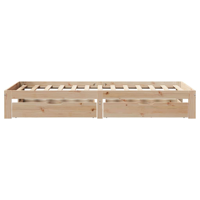 Cadru de pat pentru copii cu sertare, 90x190 cm, lemn masiv pin - WALTI WALTI