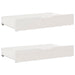 Cadru de pat cu sertare, alb, 140x190 cm, lemn masiv de pin - WALTI WALTI