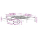 Cadru de pat cu sertare, alb, 150x200 cm, lemn masiv pin - WALTI WALTI