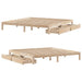 Cadru de pat cu sertare 180x200 cm lemn masiv pin - WALTI WALTI