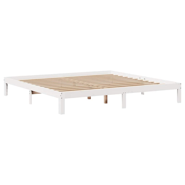 Cadru de pat cu sertare, alb, 180x200 cm, lemn masiv pin - WALTI WALTI