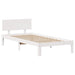 Cadru Pat cu Sertare Alb 100x200 cm Lemn Masiv Pin - WALTI WALTI