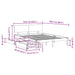 Cadru pat cu sertare, 140x200 cm, alb, lemn masiv pin - WALTI WALTI