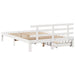 Cadru pat cu sertare, 140x200 cm, alb, lemn masiv pin - WALTI WALTI