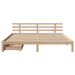 Cadru de pat cu sertare 180x200 cm lemn masiv pin - WALTI WALTI