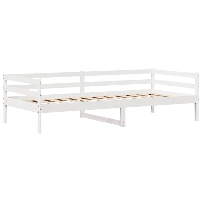 Pat de zi cu sertare, alb, 90x200 cm, lemn masiv pin - WALTI WALTI