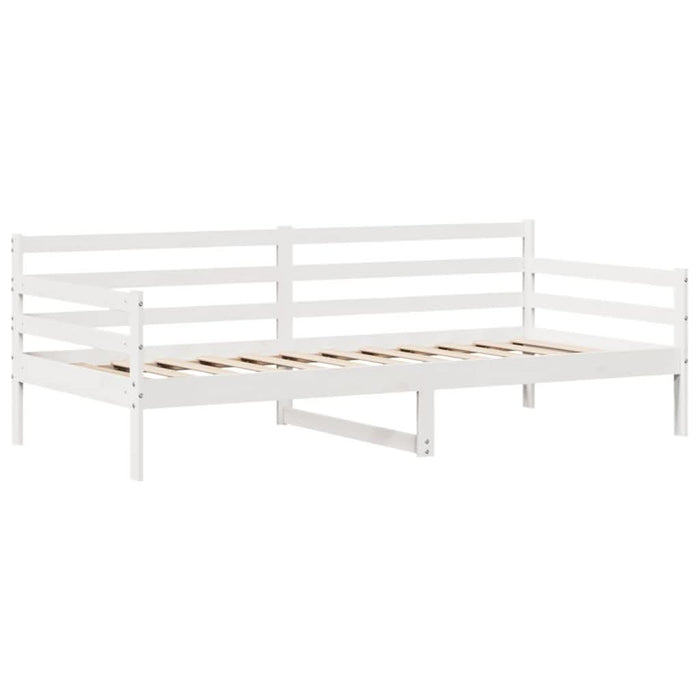 Pat de zi cu sertare, alb, 90x200 cm, lemn masiv pin - WALTI WALTI