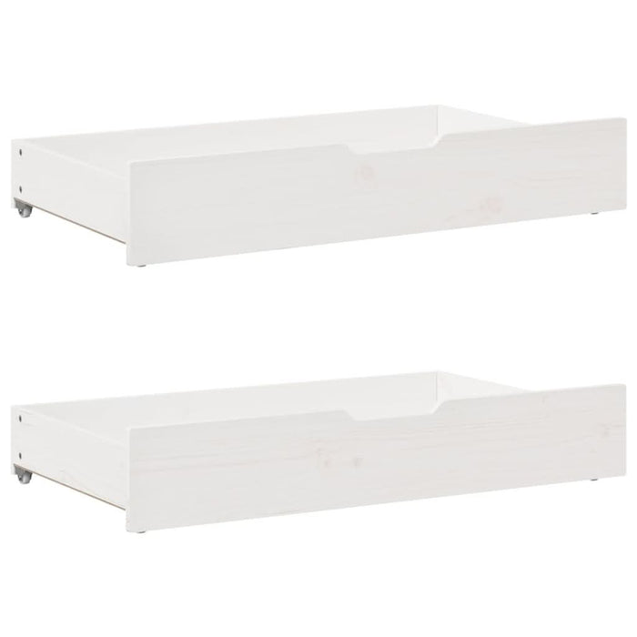Pat de zi cu sertare, alb, 90x200 cm, lemn masiv pin - WALTI WALTI