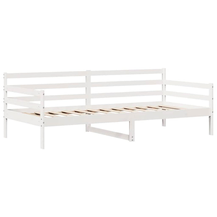 Pat de zi cu sertare, alb, 90x190 cm, lemn masiv pin - WALTI WALTI