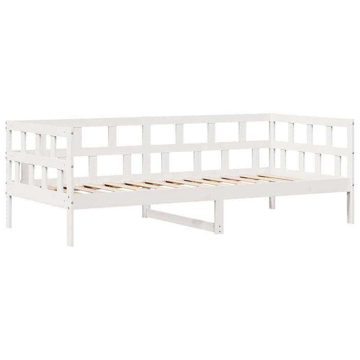 Pat de zi cu sertare, alb, 90x190 cm, lemn masiv pin - WALTI WALTI