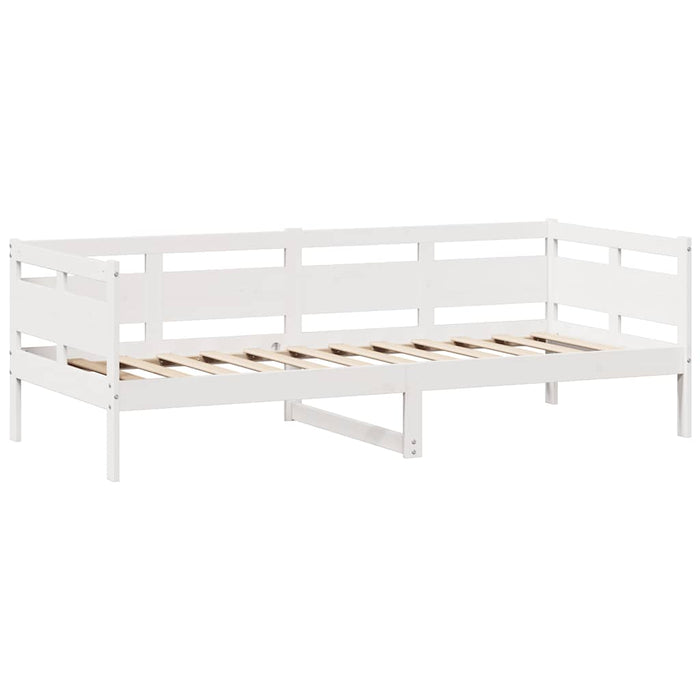 Pat de zi cu sertare, alb, 90x190 cm, lemn masiv pin - WALTI WALTI
