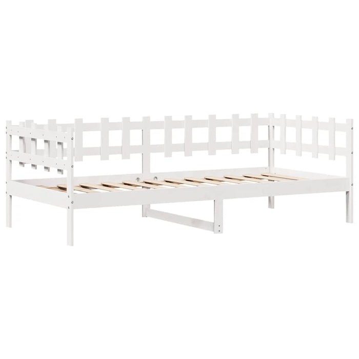 Pat de zi cu sertare, alb, 80x200 cm, lemn masiv pin - WALTI WALTI