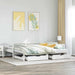Pat de zi cu sertare, alb, 90x200 cm, lemn masiv pin - WALTI WALTI