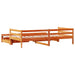 Pat zi cu extensie/sertare maro ceruit 90x200 cm lemn masiv pin - WALTI WALTI