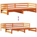 Pat zi cu extensie/sertare maro ceruit 80x200 cm lemn masiv pin - WALTI WALTI