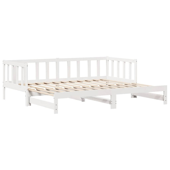 Pat de zi cu extensie și sertare fără saltea, alb, 90x200 cm - WALTI WALTI