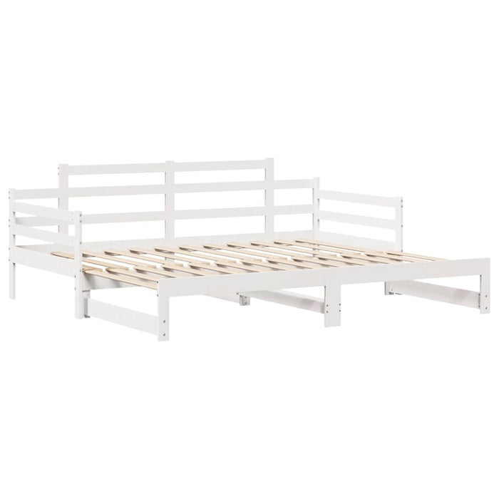 Pat de zi cu extensie și sertare fără saltea, alb, 80x200 cm - WALTI WALTI