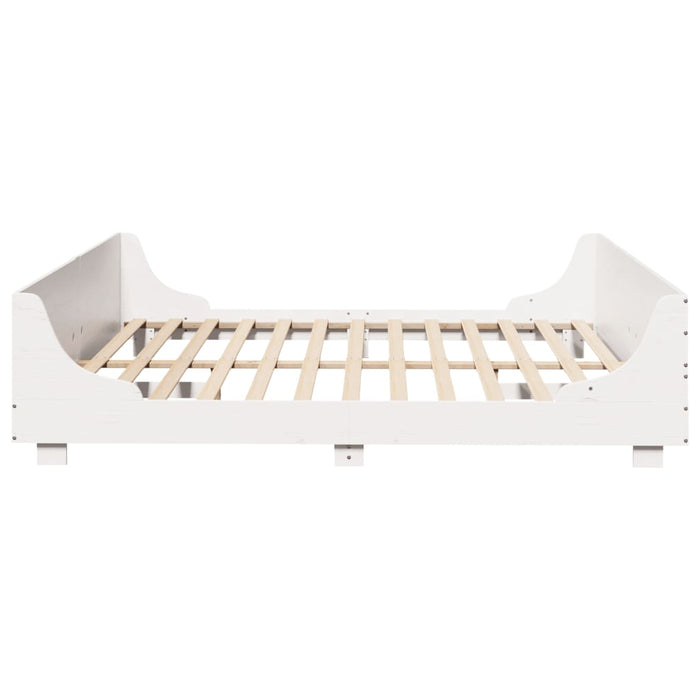 Cadru de pat fără saltea, alb, 180x200 cm, lemn masiv pin - WALTI WALTI