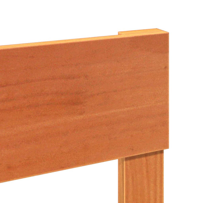 Cadru de pat fără saltea, maro ceruit 200x200 cm lemn masiv pin - WALTI WALTI