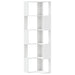 Bibliotecă 5 niveluri alb 50x50x179cm lemn prelucrat - WALTI WALTI