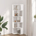 Bibliotecă 5 niveluri alb 50x50x179cm lemn prelucrat - WALTI WALTI