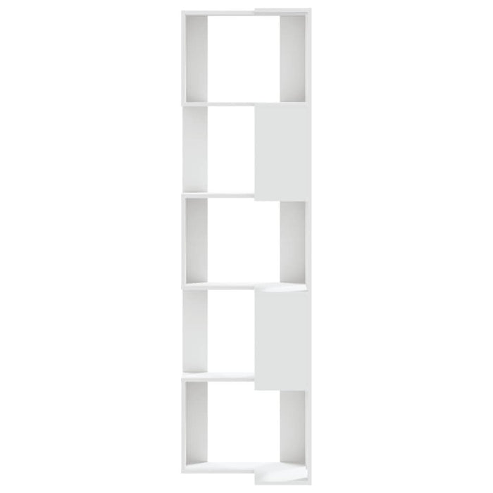 Bibliotecă 5 niveluri alb 50x50x179cm lemn prelucrat - WALTI WALTI
