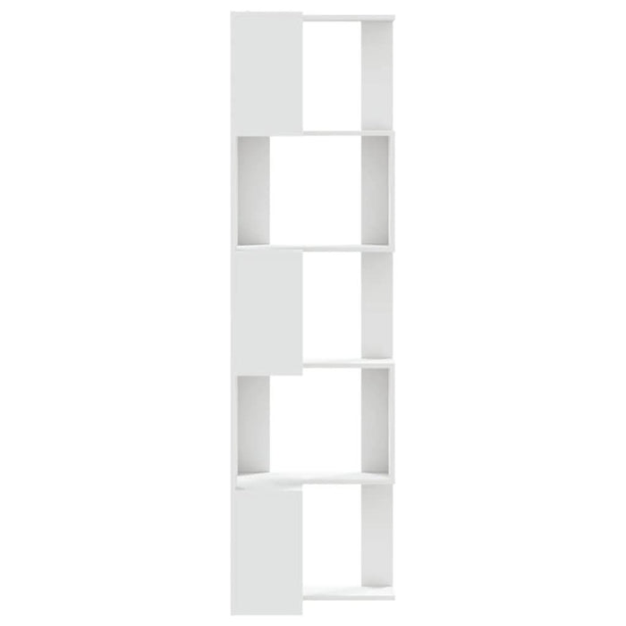 Bibliotecă 5 niveluri alb 50x50x179cm lemn prelucrat - WALTI WALTI
