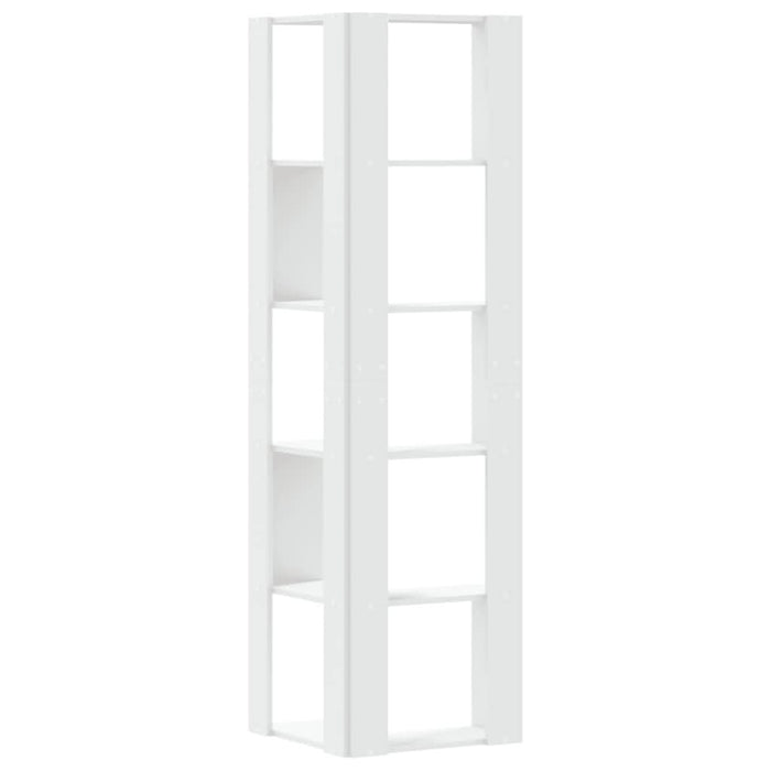 Bibliotecă 5 niveluri alb 50x50x179cm lemn prelucrat - WALTI WALTI