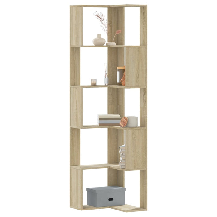 Bibliotecă 5 niveluri stejar sonoma 50x50x179cm lemn prelucrat - WALTI WALTI