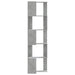 Bibliotecă 5 niveluri gri beton 50x50x179cm lemn prelucrat - WALTI WALTI