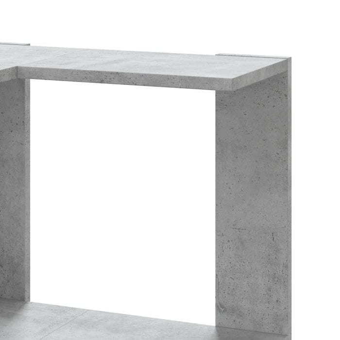 Bibliotecă 5 niveluri gri beton 50x50x179cm lemn prelucrat - WALTI WALTI