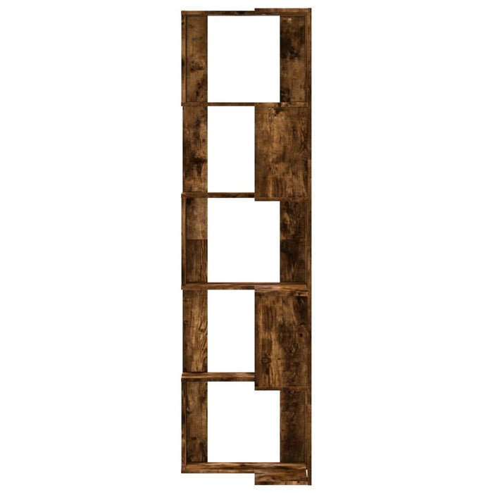 Bibliotecă 5 niveluri stejar fumuriu 50x50x179cm lemn prelucrat - WALTI WALTI