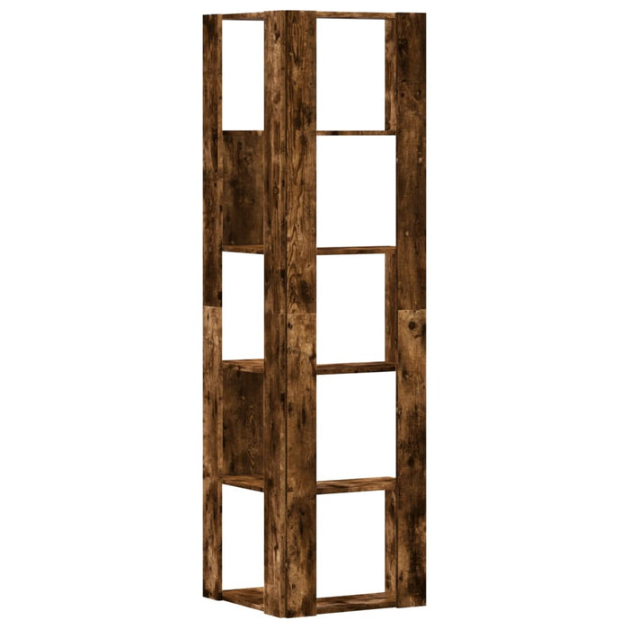 Bibliotecă 5 niveluri stejar fumuriu 50x50x179cm lemn prelucrat - WALTI WALTI