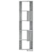 Bibliotecă cu 5 niveluri gri sonoma 50x50x179 cm lemn prelucrat - WALTI WALTI