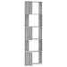 Bibliotecă cu 5 niveluri gri sonoma 50x50x179 cm lemn prelucrat - WALTI WALTI