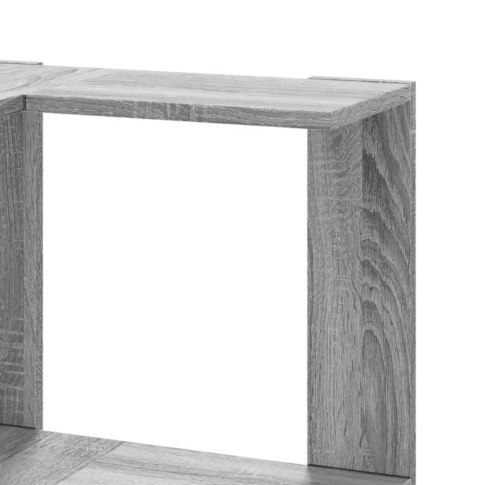 Bibliotecă cu 5 niveluri gri sonoma 50x50x179 cm lemn prelucrat - WALTI WALTI