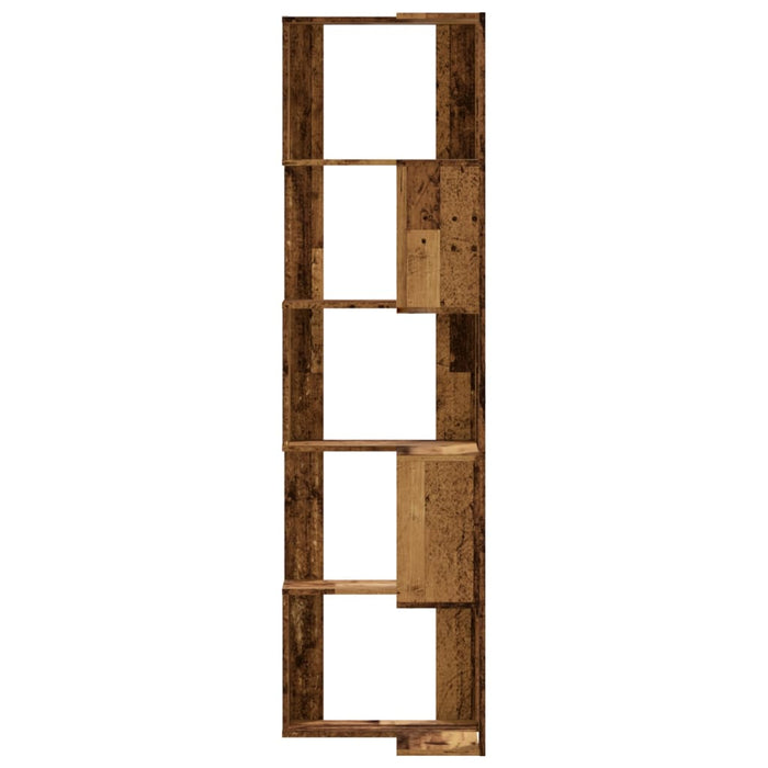 Bibliotecă 5 niveluri lemn vechi 50x50x179cm lemn prelucrat - WALTI WALTI